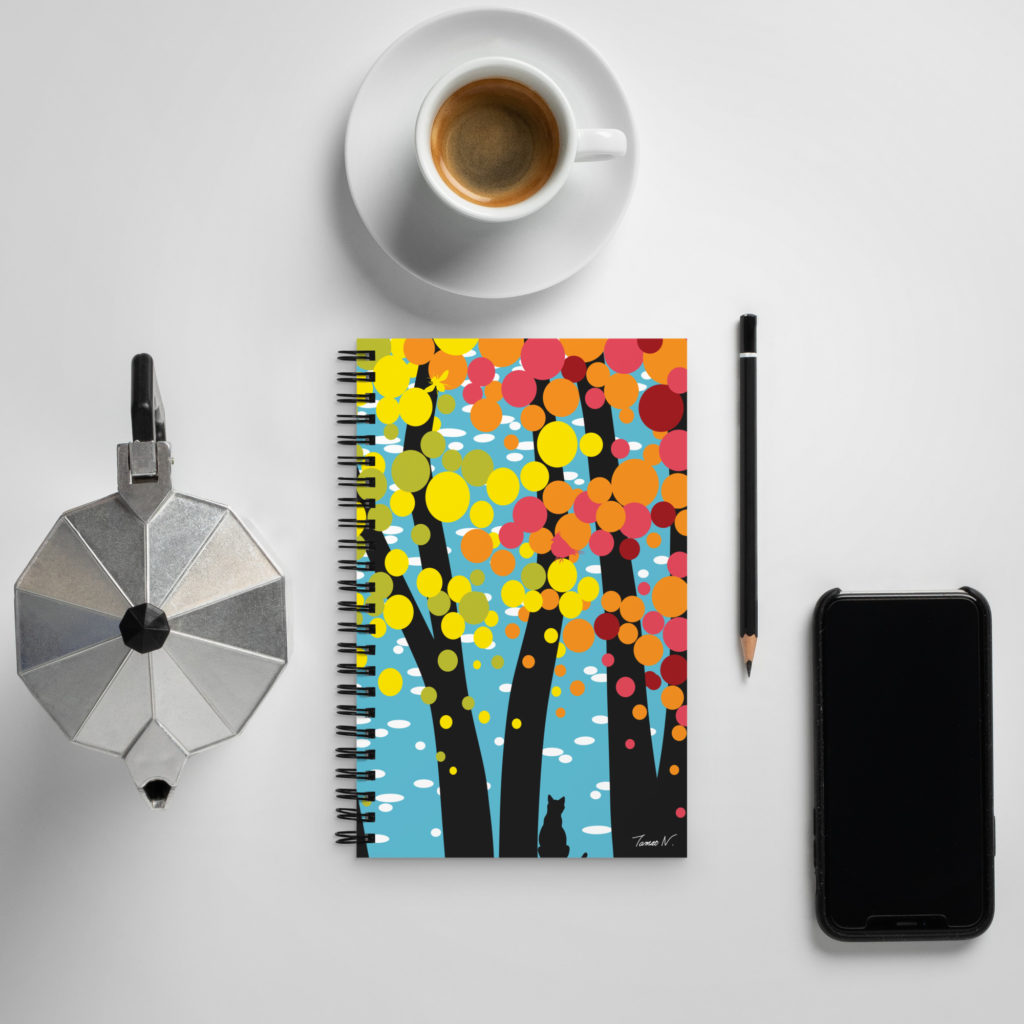 Colorful design notebook