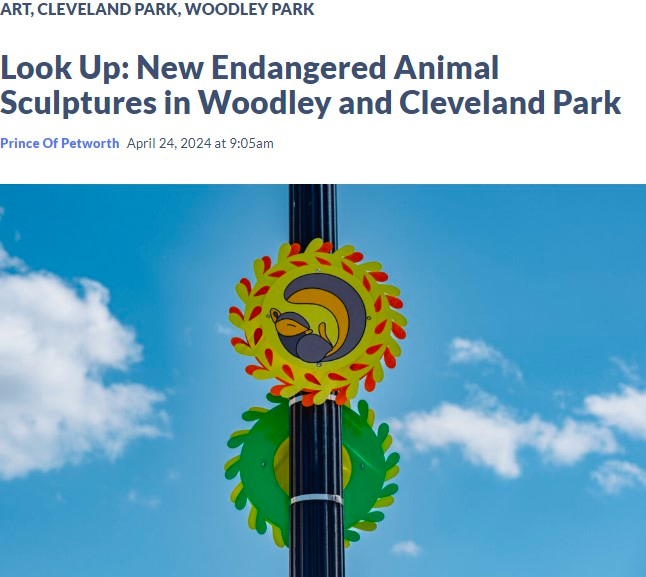 Endangered Animal Public Art Sculpture - Eastern Fox Squirrel